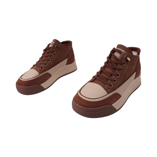 Ботинки женские Lola Andy коричневые натуральный нубук 335-25DHS
