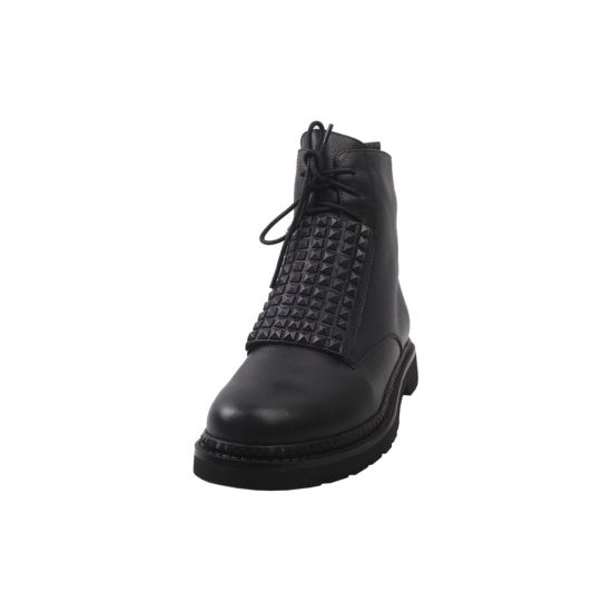 Черевики на низькому ходу жіночі Oeego натуральна шкіра, колір чорний 63-9ZHC