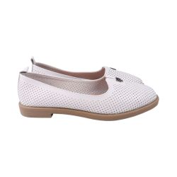 Туфли женские Fashion белые натуральная кожа