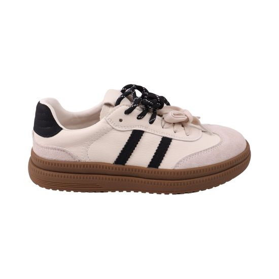 Кеди жіночі Farinni молочні натуральна шкіра 835-25DTS