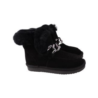 Уги жіночі UGG чорні натуральна замша