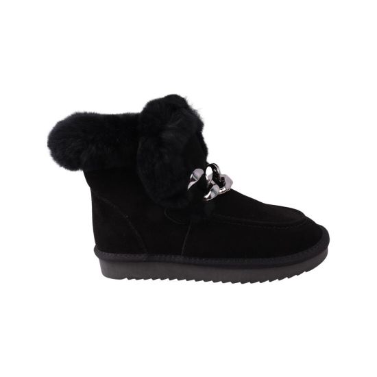 Уги жіночі UGG чорні натуральна замша 282-22ZU