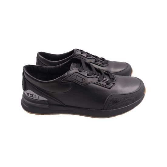 Кросівки чоловічі Brave чорні натуральна шкіра 246-23DTS