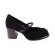 Туфлі жіночі Brocoly чорні натуральна замша 430-24DT