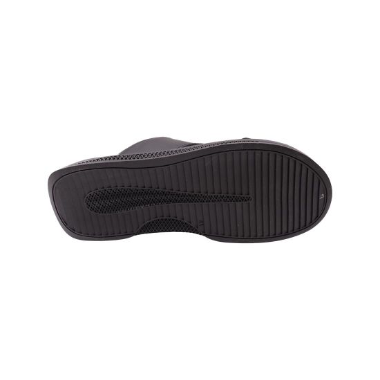 Шльопанці чоловічі Maxus shoes чорні натуральна шкіра 130-23LSHC