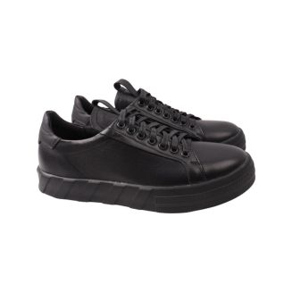 Кеди чоловічі Maxus shoes чорні натуральна шкіра