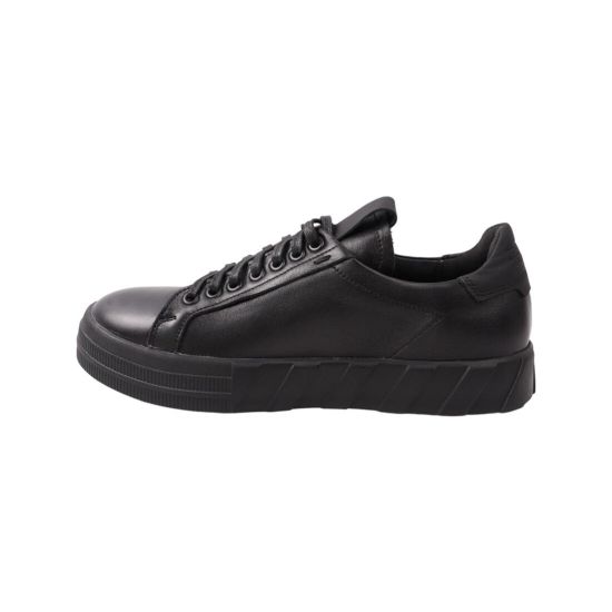 Кеди чоловічі Maxus shoes чорні натуральна шкіра 79-21DTC