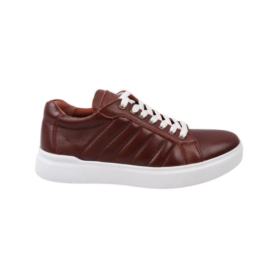 Кеди чоловічі Maxus shoes коричневі натуральна шкіра 80-21DTC