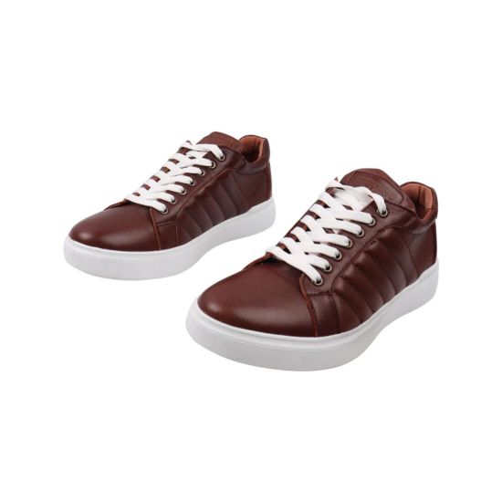 Кеди чоловічі Maxus shoes коричневі натуральна шкіра 80-21DTC