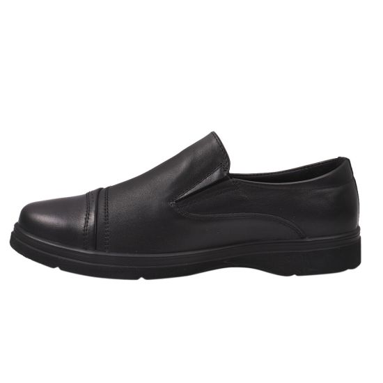 Туфлі чоловічі з натуральної шкіри, на низькому ходу, колір чорний, Україна Vadrus 313-21DTC