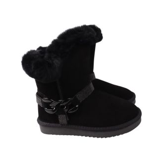 Уги жіночі UGG чорні натуральна замша