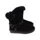 Уги жіночі UGG чорні натуральна замша 281-22ZU