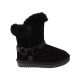Уги жіночі UGG чорні натуральна замша 281-22ZU
