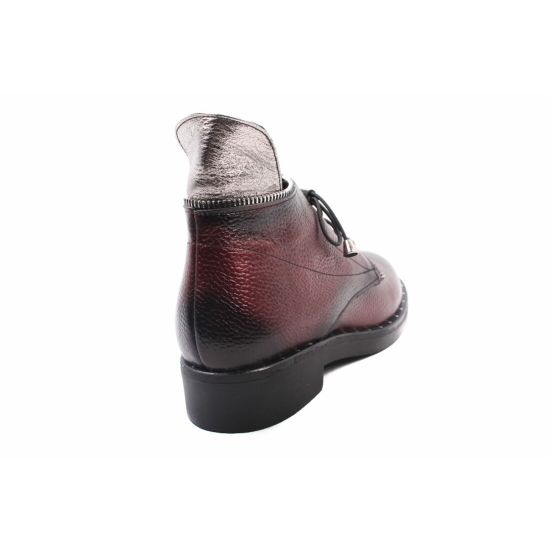 Черевики на платформі жіночі Euromoda натуральна шкіра, колір бордо 170-7ZHC
