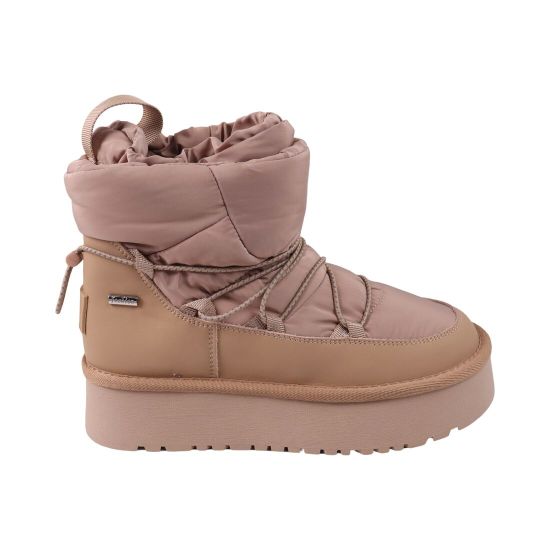 Угги женские Sorte Lady капучино балоновые на платформе 158-25ZU