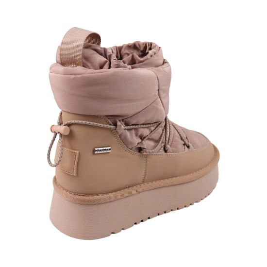 Угги женские Sorte Lady капучино балоновые на платформе 158-25ZU