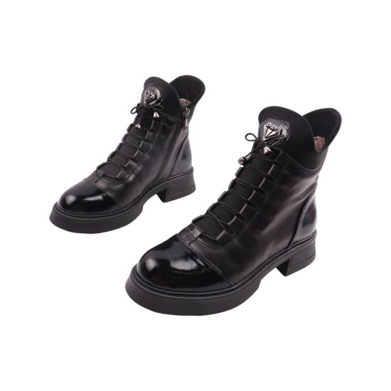 Черевики жіночі Aquamarin чорні натуральна шкіра 2207-23ZHC