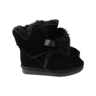 Уги жіночі UGG чорні натуральна замша