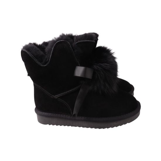 Уги жіночі UGG чорні натуральна замша 272-22ZU