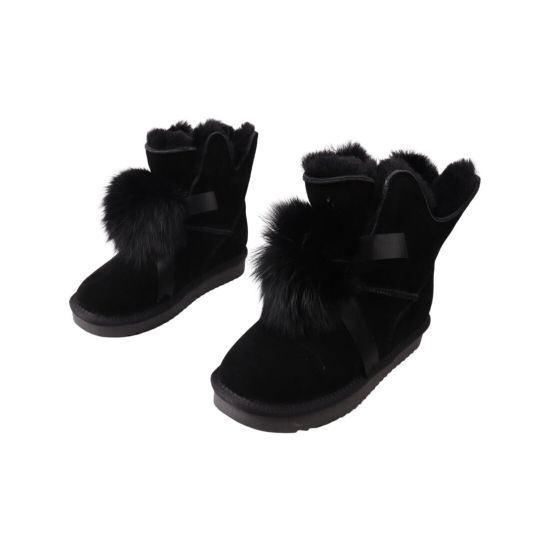 Уги жіночі UGG чорні натуральна замша 272-22ZU