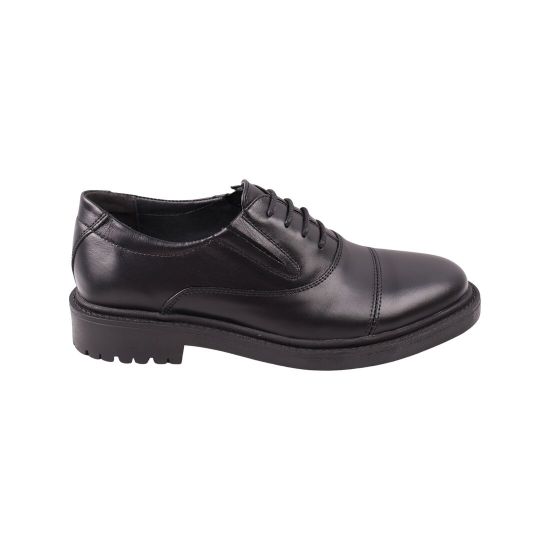 Туфли мужские Maxus shoes черные натуральная кожа 138-23DTC