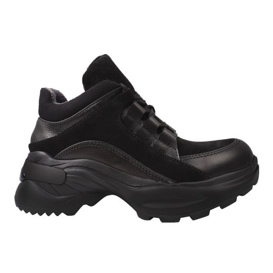 Кросівки жіночі Maxus Shoes натуральна шкіра, колір чорний 58-20DHS
