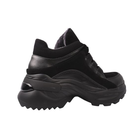 Кросівки жіночі Maxus Shoes натуральна шкіра, колір чорний 58-20DHS