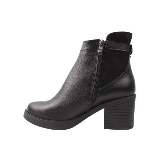 Ботильйони жіночі Maxus Shoes натуральна шкіра, колір чорний 59-20DH