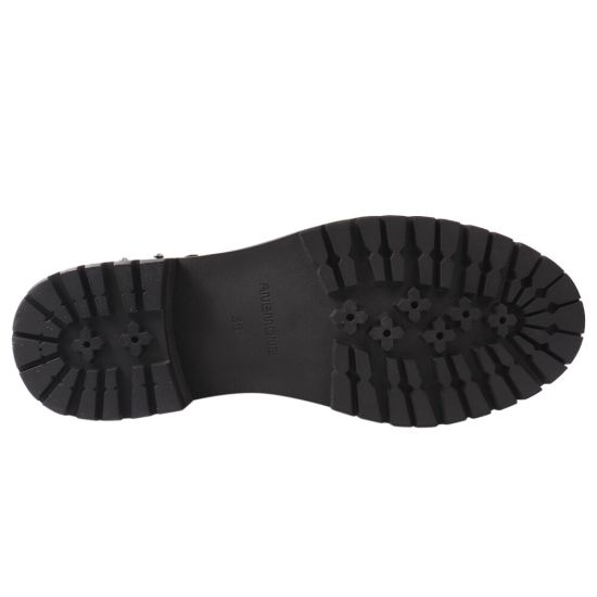 Черевики жіночі з натуральної шкіри, на низькому ходу, на шнурівці, бордові, Anemone 153-21DHC