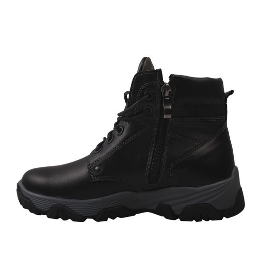 Черевики на платформі чоловічі Maxus Shoes натуральна шкіра, колір чорний 29-9ZHC