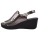 Босоніжки жіночі Kesim платинові натуральна шкіра 95-9LBC