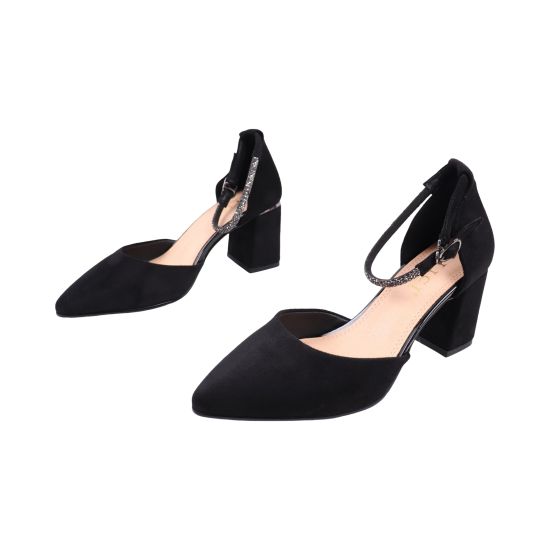 Туфли женские Liici черные на каблуке 349-26LT
