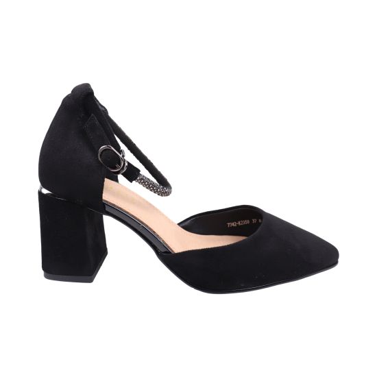 Туфли женские Liici черные на каблуке 349-26LT