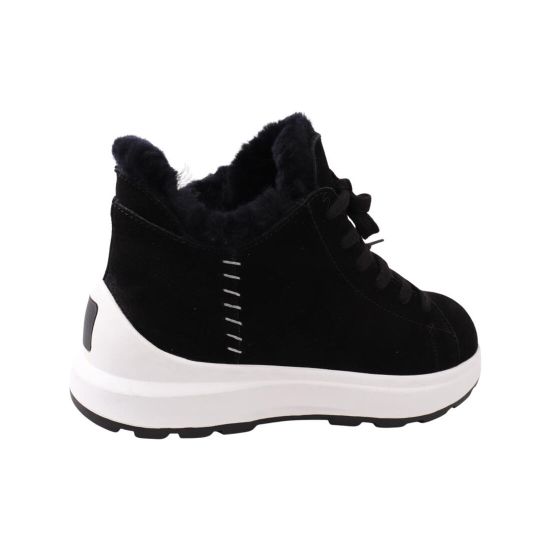 Ботинки женские UGG черные натуральная замша 303-22ZHC