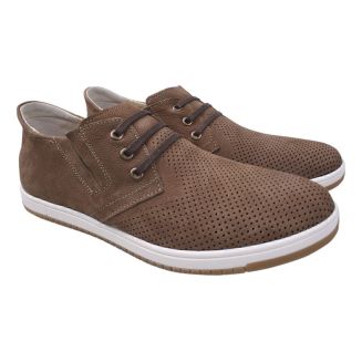 Туфлі  чоловічі Maxus Shoes Нубук, колір капучіно