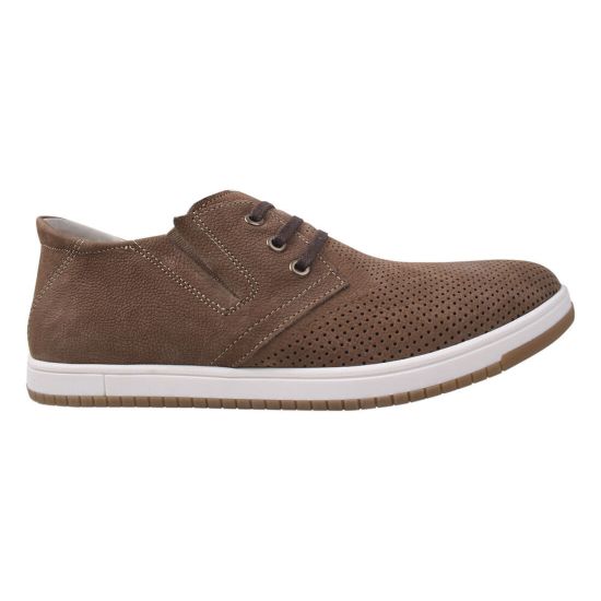 Туфлі  чоловічі Maxus Shoes Нубук, колір капучіно 39-20LTCP