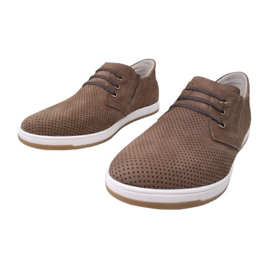 Туфлі  чоловічі Maxus Shoes Нубук, колір капучіно 39-20LTCP