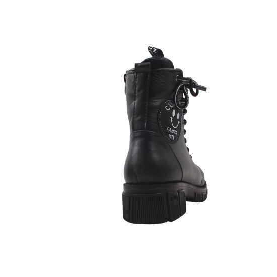 Черевики жіночі Euromoda чорні натуральна шкіра 413-9ZHC
