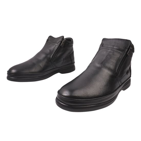 Черевики на низькому ходу чоловічі Ridge натуральна шкіра, колір чорний 397-21ZHC