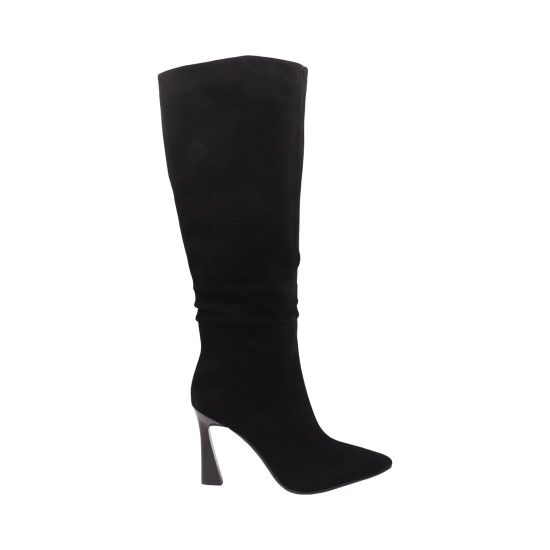 Чоботи жіночі Sufinna чорні натуральна замша 97-25DS