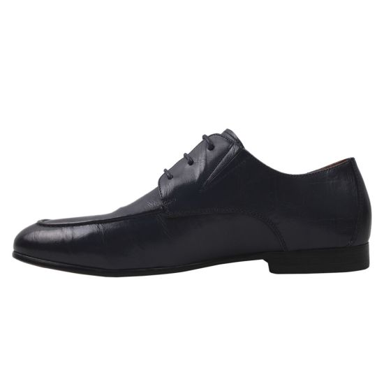 Туфлі класика чоловічі натуральна шкіра, колір синій 190-20DT