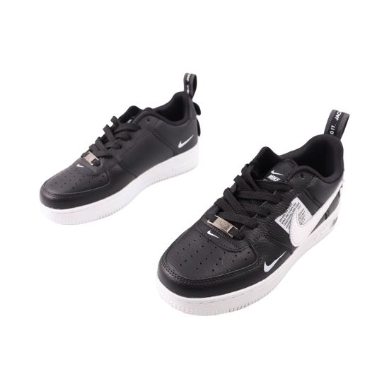 Кроссовки мужские Nike черные натуральная кожа 158-24DK