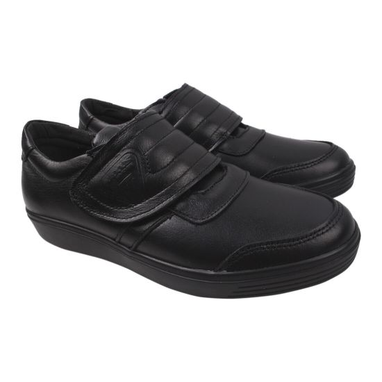 Туфлі комфорт чоловічі Maxus Shoes натуральна шкіра, колір чорний 47-20DTC