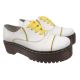 Туфлі на платформі жіночі Maxus Shoes натуральна шкіра, колір білий 45-20DTC