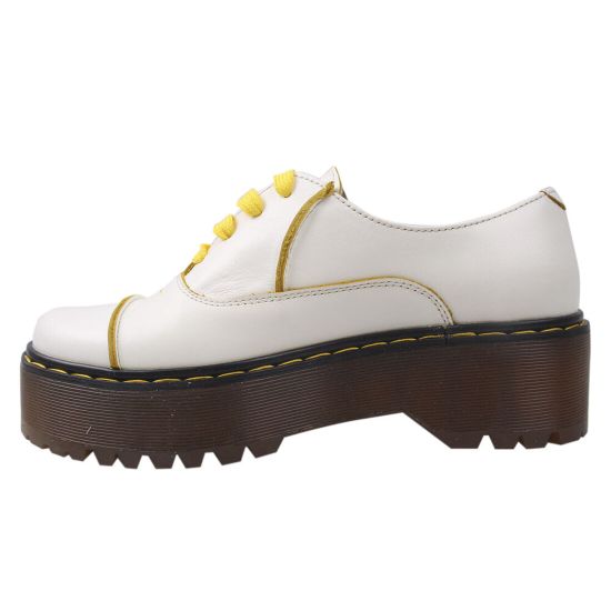 Туфлі на платформі жіночі Maxus Shoes натуральна шкіра, колір білий 45-20DTC