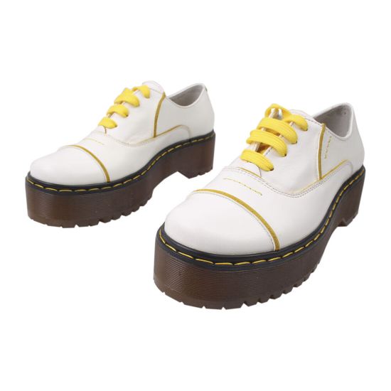 Туфлі на платформі жіночі Maxus Shoes натуральна шкіра, колір білий 45-20DTC