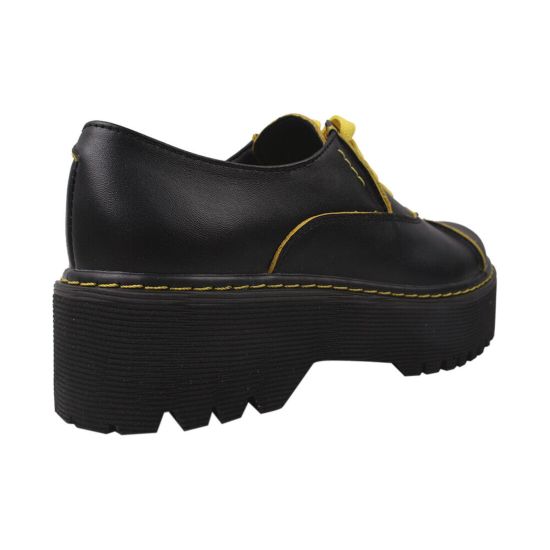 Туфлі на платформі жіночі Maxus Shoes натуральна шкіра, колір чорний 46-20DTC