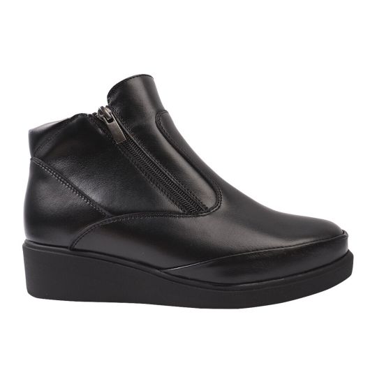 Черевики жіночі з натуральної шкіри, на платформі, чорні, Savio 189-20/22DHC
