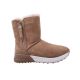 Уггі жіночі з натуральної замші, на платформі, бежеві, UGG 245-9ZU