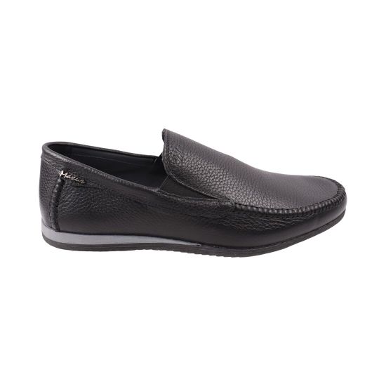Мокасини чоловічі Maxus shoes чорні натуральна шкіра 151-25DTM